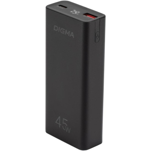 Мобильный аккумулятор Digma DGPF10E 10000mAh QC3.0/PD3.0 45W 4.5A USB-A/USB-C черный (DGPF10E45ABK) Мобильный аккумулятор Digma DGPF10E 10000mAh QC3.0/PD3.0 45W 4.5A USB-A/USB-C черный (DGPF10E45ABK)