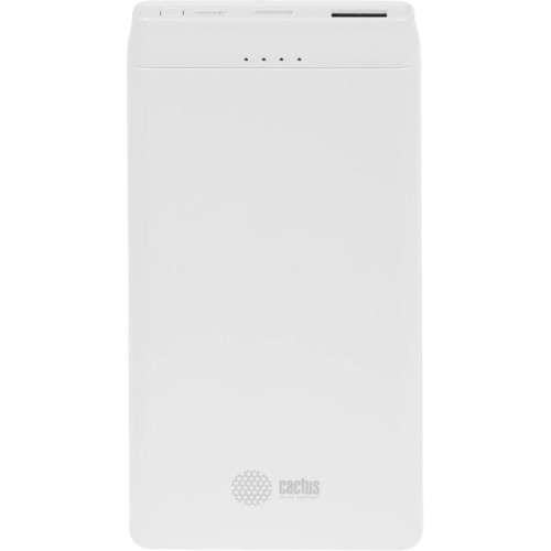 Мобильный аккумулятор Cactus CS-PBFSMT-10000 10000mAh 10.5W 2.1A 2xUSB-A белый