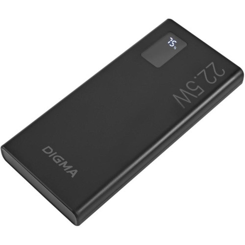 Мобильный аккумулятор Digma DGPF10A 10000mAh QC3.0/PD3.0 22.5W 3A 2xUSB-A/USB-C черный (DGPF10A22PBK)