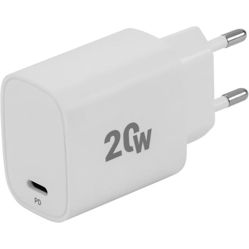 Сетевое зар./устр. Digma DGW2C 20W 3A (PD) USB-C универсальное белый (DGW2C0F010WH)