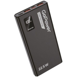 Внешний аккумулятор/ Внешний аккумулятор GoPower PB03-10 10000mAh 3.0A 22.5W 2USB/Type-C черный (1/50)