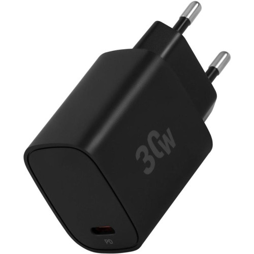 Сетевое зар./устр. Digma DGW3C 30W 3A (PD) USB-C универсальное черный (DGW3C0F010BK)