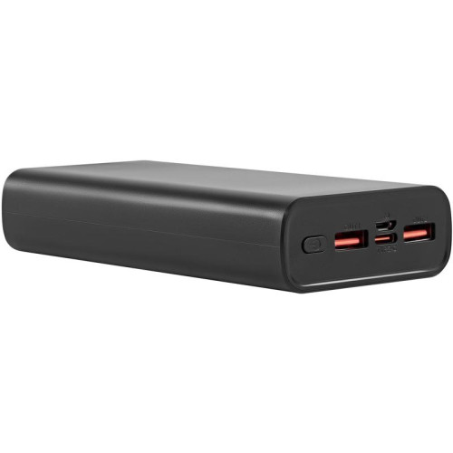 Мобильный аккумулятор Digma DGPF20A 20000mAh QC3.0/PD3.0 22.5W 3A 2xUSB-A/USB-C черный (DGPF20A22PBK)