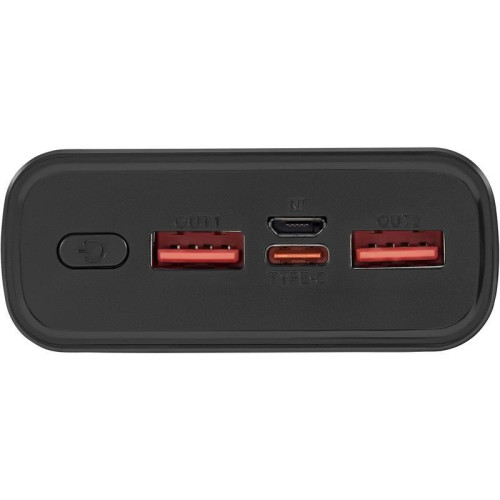 Мобильный аккумулятор Digma DGPF20A 20000mAh QC3.0/PD3.0 22.5W 3A 2xUSB-A/USB-C черный (DGPF20A22PBK)