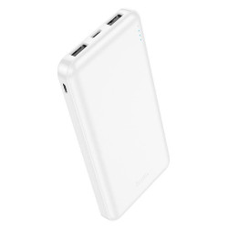 Мобильный аккумулятор Hoco J100 High-ranking 10000mAh 2.1A 2xUSB-A белый (J100 HIGH-RANKING WHITE)
