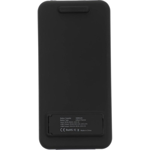 Мобильный аккумулятор Cactus CS-PBFSQT-10000 10000mAh QC/PD 18W 3A USB-A/USB-C беспров.зар. черный