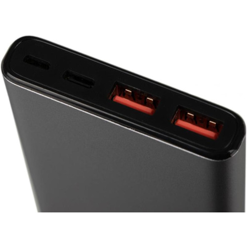 Мобильный аккумулятор Cactus CS-PBFSLT-10000 10000mAh 3A 2xUSB-A/USB-C серый