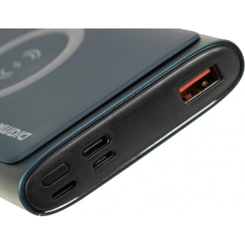 Мобильный аккумулятор Digma DGPQ10G 10000mAh QC3.0/PD3.0 22.5W 3A USB-A/USB-C беспров.зар. синий (DGPQ10G22CBL)