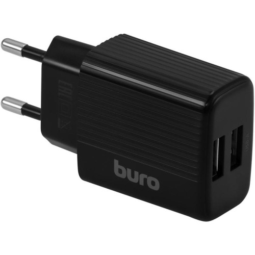 Сетевое зар./устр. Buro BUWE1 10.5W 2.1A 2xUSB универсальное черный (BUWE10S200BK)