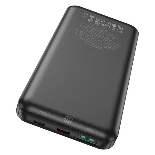 Мобильный аккумулятор Hoco J102 Cool figure 10000mAh QC3.0/PD3.0 20W 3A USB-A/USB-C черный