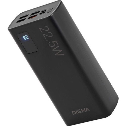 Мобильный аккумулятор Digma DGPF30A 30000mAh QC3.0/PD3.0 22.5W 3A 4xUSB-A/USB-C черный (DGPF30A22ABK) Мобильный аккумулятор Digma DGPF30A 30000mAh QC3.0/PD3.0 22.5W 3A 4xUSB-A/USB-C черный (DGPF30A22ABK)