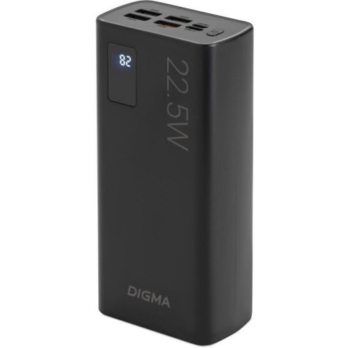 Мобильный аккумулятор Digma DGPF30A 30000mAh QC3.0/PD3.0 22.5W 3A 4xUSB-A/USB-C черный (DGPF30A22ABK) Мобильный аккумулятор Digma DGPF30A 30000mAh QC3.0/PD3.0 22.5W 3A 4xUSB-A/USB-C черный (DGPF30A22ABK)