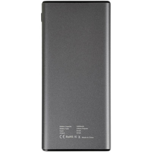 Мобильный аккумулятор Cactus CS-PBFSLT-10000 10000mAh 3A 2xUSB-A/USB-C серый