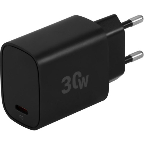 Сетевое зар./устр. Digma DGW3C 30W 3A (PD) USB-C универсальное черный (DGW3C0F010BK)