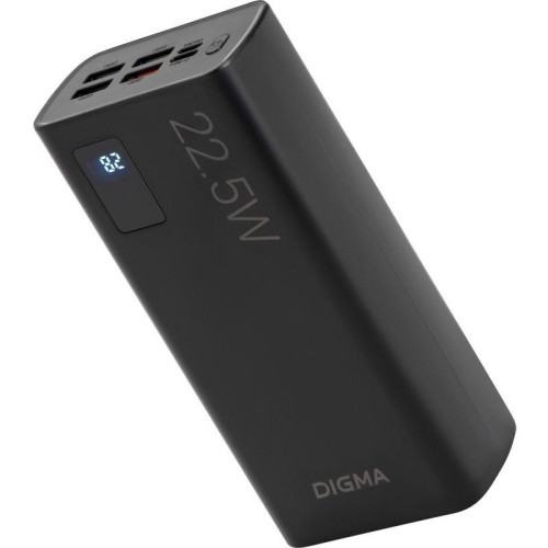 Мобильный аккумулятор Digma DGPF30A 30000mAh QC3.0/PD3.0 22.5W 3A 4xUSB-A/USB-C черный (DGPF30A22ABK) Мобильный аккумулятор Digma DGPF30A 30000mAh QC3.0/PD3.0 22.5W 3A 4xUSB-A/USB-C черный (DGPF30A22ABK)