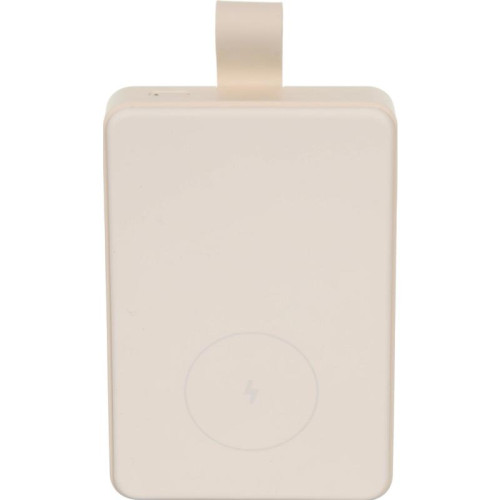 Мобильный аккумулятор Xiaomi BHR9074GL 6000mAh Qi 15W 2.4A USB-C беспров.зар. бежевый