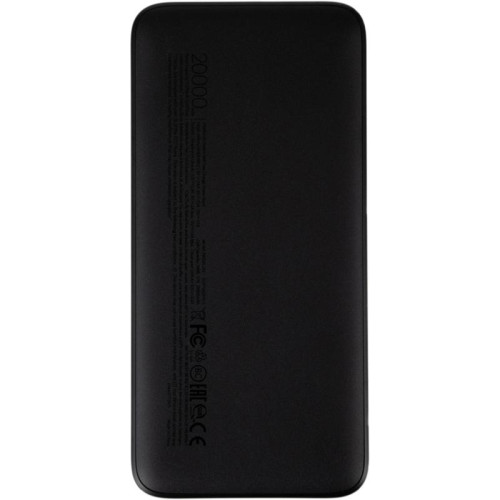 Мобильный аккумулятор Xiaomi Redmi PB200LZM 20000mAh QC3.0 18W 2.4A 2xUSB-A черный (VXN4304GL)