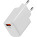 Сетевое зар./устр. Buro BUWG1 18W 3A (QC) USB-A универсальное белый (BUWG18P100WH)