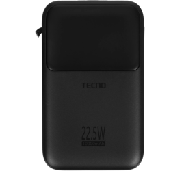 Внешний аккумулятор Tecno Pocket S101Q 10000mAh QC3.0/PD3.0 22.5W 2.4A 2xUSB-A/USB-C черный
