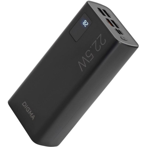 Мобильный аккумулятор Digma DGPF30A 30000mAh QC3.0/PD3.0 22.5W 3A 4xUSB-A/USB-C черный (DGPF30A22ABK) Мобильный аккумулятор Digma DGPF30A 30000mAh QC3.0/PD3.0 22.5W 3A 4xUSB-A/USB-C черный (DGPF30A22ABK)