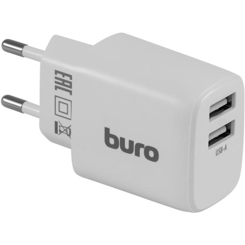 Сетевое зар./устр. Buro BUWH1 15.5W 3.1A 2xUSB универсальное белый (BUWH15S200WH)