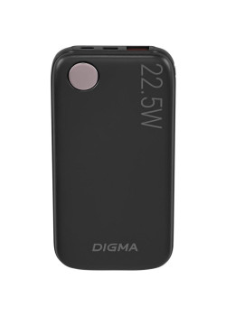 Мобильный аккумулятор Digma DGPF10B 10000mAh QC3.0/PD3.0 22.5W 3A USB-A/USB-C черный (DGPF10B22PBK)