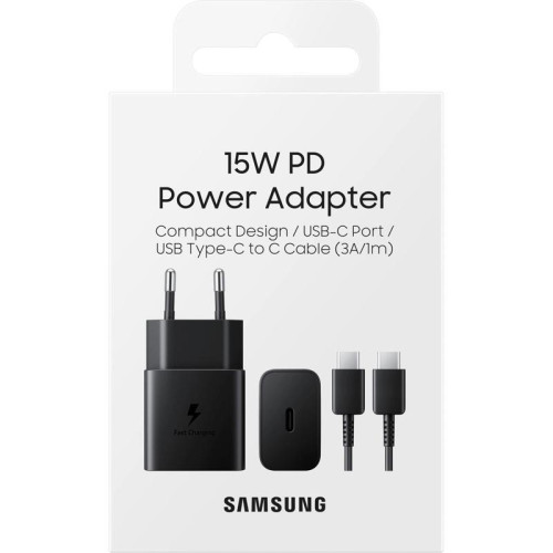 Сетевое зар./устр. Samsung EP-T1510X 2A+1.67A (PD) USB Type-C для Samsung черный (EP-T1510XBEGRU)