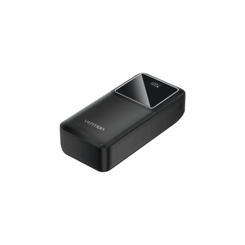 Power Bank Vention 30000mAh(Micro-USB/C-A/A)22.5W Черный с LED Дисплеем, шт.
