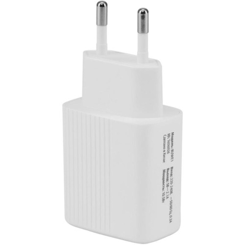 Сетевое зар./устр. Buro BUWE1 10.5W 2.1A 2xUSB универсальное белый (BUWE10S200WH)