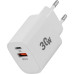 Сетевое зар./устр. Digma DGW3D 30W 3A (PD+QC) USB-C/USB-A универсальное белый (DGW3D0F110WH) Сетевое зар./устр. Digma DGW3D 30W 3A (PD+QC) USB-C/USB-A универсальное белый (DGW3D0F110WH)