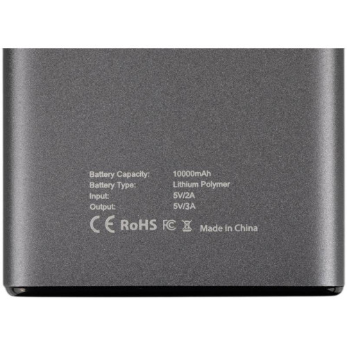 Мобильный аккумулятор Cactus CS-PBFSLT-10000 10000mAh 3A 2xUSB-A/USB-C серый