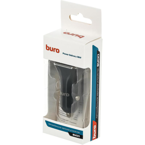 Автомобильное зар./устр. Buro BUCK1 18W 3A (PD) USB-C универсальное черный (BUCK18P010BK)