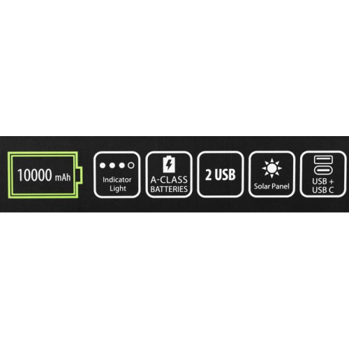 Мобильный аккумулятор Cactus CS-PBFSPT-10000 10000mAh 2.1A 2xUSB-A черный