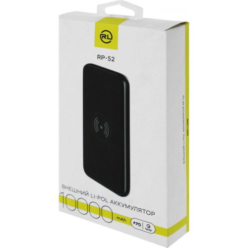 Мобильный аккумулятор Redline RP52 10000mAh 3A USB-A черный (УТ000032478) Мобильный аккумулятор Redline RP52 10000mAh 3A USB-A черный (УТ000032478)