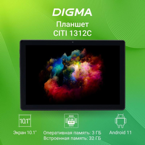 Планшет Digma CITI 1312C 4G T310 4C RAM3Gb ROM32Gb 10.1 Планшет Digma CITI 1312C 4G T310 4C RAM3Gb ROM32Gb 10.1
