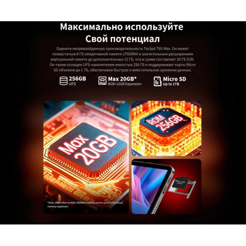 Планшет Teclast T65Max G99 (2.0) 8C RAM8Gb ROM256Gb 12.95
