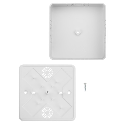 Коробка распаячная/ Коробка распаячная КР 100х100х29 ОП белая IP40