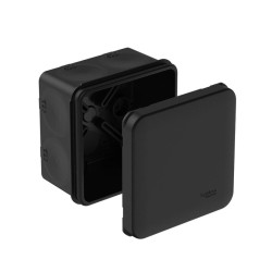 Коробка распределительная мембранными вводами/ MultiBox Коробка распределительная с мембранными вводами IP66 70х70х42 Черная (со стикером) под пистолет