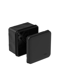 Коробка распределительная мембранными вводами/ MultiBox Коробка распределительная с мембранными вводами IP66 70х70х42 Черная (со стикером) под пистолет