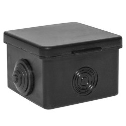 Коробка распаячная КМР/ Коробка распаячная КМР-030-036, 4 мембранных ввода (65х65х50) черная