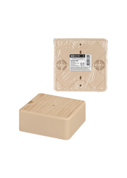 Коробка распаячная/ Коробка распаячная КР 100х100х44 ОП сосна IP40, инд. штрихкод