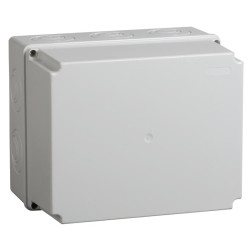 Коробка КМ41274 распаячная для открытой проводки 240х195х165мм IP55 RAL7035 кабельные вводы