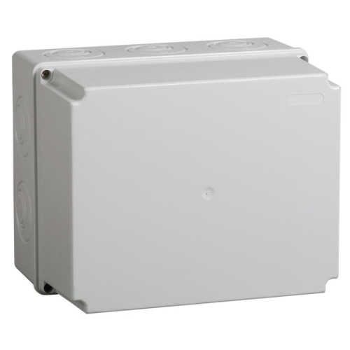 Коробка КМ41274 распаячная для открытой проводки 240х195х165мм IP55 RAL7035 кабельные вводы
