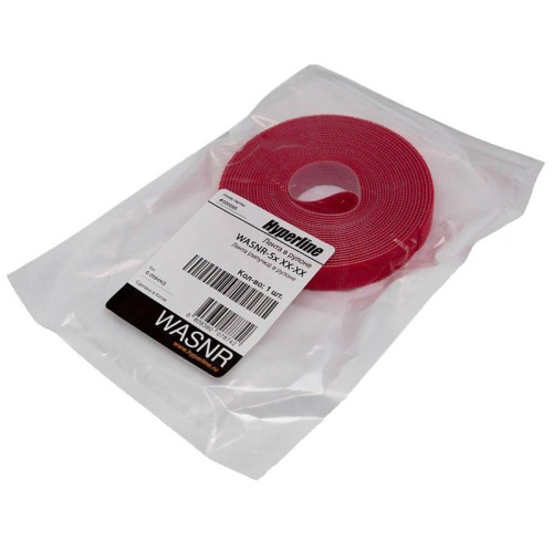 Крепеж Hyperline WASNR-5x9-RD Лента (липучка) в рулоне, ширина 9 мм, длина 5м, красная
