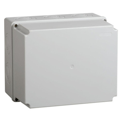 Коробка КМ41274 распаячная для открытой проводки 240х195х165мм IP55 RAL7035 кабельные вводы