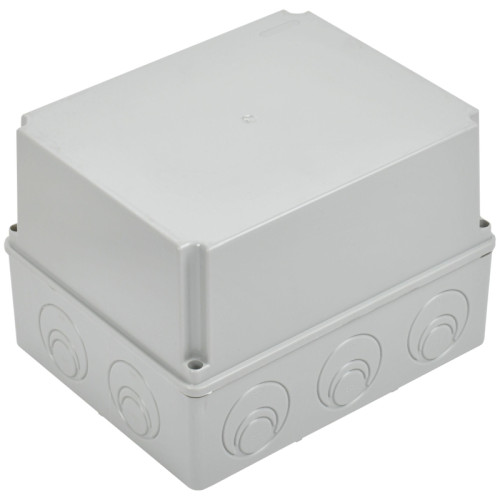Коробка КМ41274 распаячная для открытой проводки 240х195х165мм IP55 RAL7035 кабельные вводы