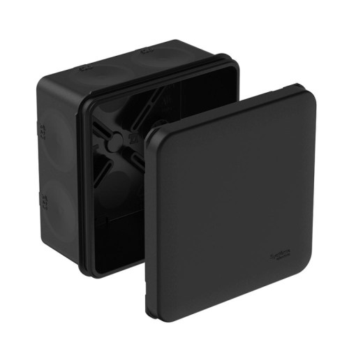 Коробка распределительная мембранными вводами/ MultiBox Коробка распределительная с мембранными вводами IP66 85х85х42 Черная (со стикером) под пистолет