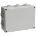 Коробка КМ41244 распаячная для о/п 190х140х70 мм IP55 (RAL7035, 10 гермовводов)
