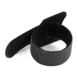 Аксессуары Hyperline Hyperline WASN-180-BK-10 Хомут для кабеля, липучка с мягкой застежкой, 180x15 мм, черный (10 шт.)