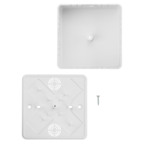 Коробка распаячная/ Коробка распаячная КР 100х100х44 ОП белая IP40